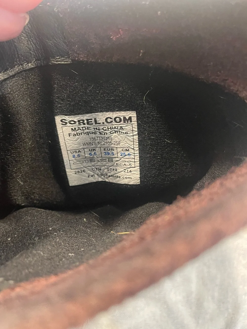 Sorel Slimshortie Madder Boots - Size 8.5